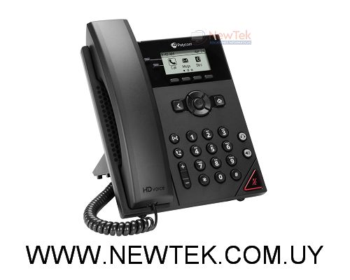 Telefono IP VoIP Polycom VVX150 con 2 Lineas LAN Ethernet Poe 2200-48810-025