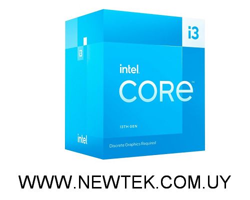 Procesador Intel Core i3-13100F Hasta 4.50Ghz 4 Nucleos Socket 1700 13va gen