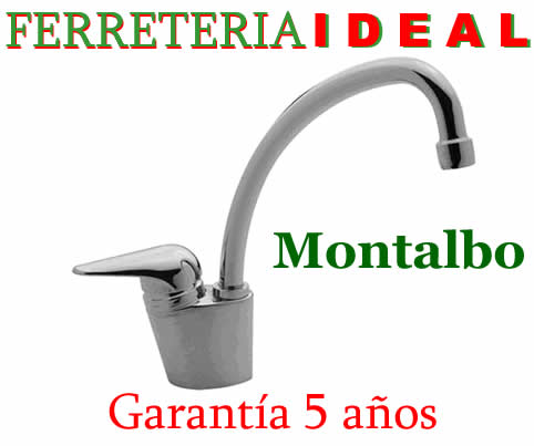 Canilla mezcladora para cocina griferia monocomando Montalbo - Centro zona IMM